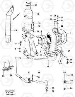 2134 Exhaust system 6300 6300, Volvo Construction Equipment