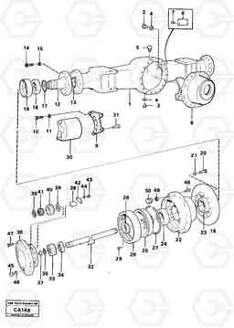 15924 Drive axle front prod no 23534 Ah 31c 6300 6300, Volvo Construction Equipment