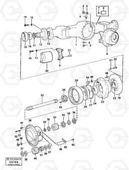 53335 Drive axle front prod no 23596 Ah 31g 6300 6300, Volvo Construction Equipment