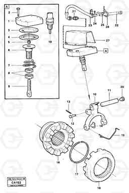 17361 Differential lock prod nr 23535, 23597 6300 6300, Volvo Construction Equipment