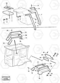 36799 Mudguards with valance edge guards 6300 6300, Volvo Construction Equipment