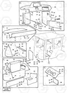 49095 Cab. Coverplates and panels 6300 6300, Volvo Construction Equipment