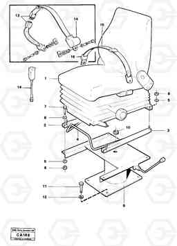 36800 Operator seat with fitting parts 6300 6300, Volvo Construction Equipment