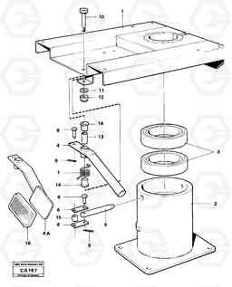 21107 Seat underframe 6300 6300, Volvo Construction Equipment