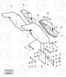 33591 Mud guards 6300 6300, Volvo Construction Equipment