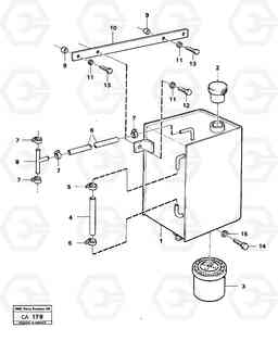 73540 Tank with fitting parts 6300 6300, Volvo Construction Equipment