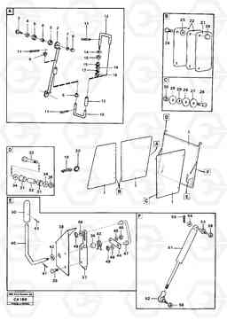 4369 Glass panes and fitting -parts 6300 6300, Volvo Construction Equipment