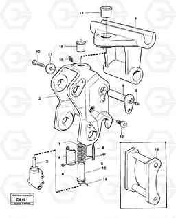 4390 Hydraulic attachment bracket 6300 6300, Volvo Construction Equipment