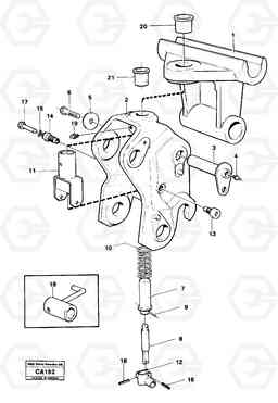 4391 Mechanical tool bar, scoop bracket 6300 6300, Volvo Construction Equipment