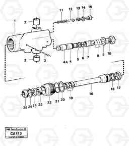 4392 Hydraulic cylinder 6300 6300, Volvo Construction Equipment