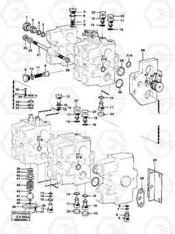 64169 Control valve, excavator unit 6300 6300, Volvo Construction Equipment