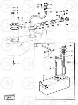 67457 Fuel tank 6300 6300, Volvo Construction Equipment