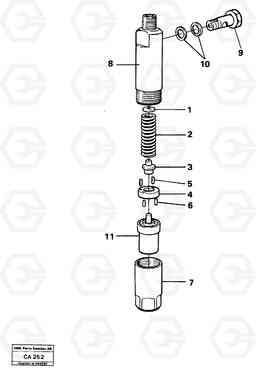 66863 Injector 6300 6300, Volvo Construction Equipment