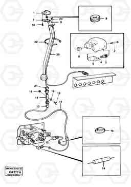 274 El.system for dual-actinghydraulic outlet on loader unit 6300 6300, Volvo Construction Equipment