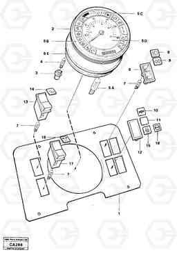 62088 Instrument panel center front 6300 6300, Volvo Construction Equipment