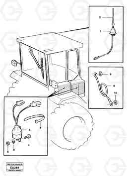 17360 Com. radio aerials with interference suppression 6300 6300, Volvo Construction Equipment