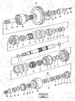 30166 Hydraulic clutch forward/3:rd speeds 6300 6300, Volvo Construction Equipment