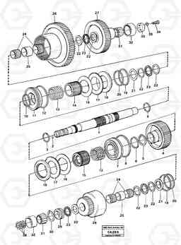 30167 Hydraulic clutch rear/4:th speeds 6300 6300, Volvo Construction Equipment