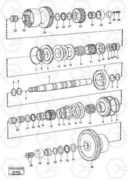 20315 Hydraulic clutch 1:st and 2:nd speeds 6300 6300, Volvo Construction Equipment