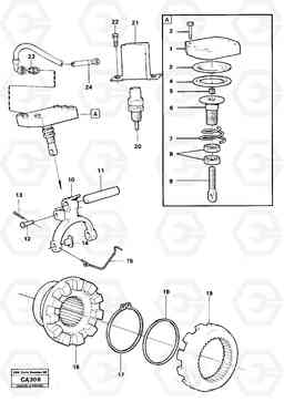 15926 Differential lock prod no 23588, 23702, 23598. 6300 6300, Volvo Construction Equipment