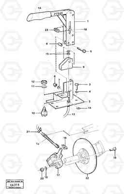 718 Hand brake 6300 6300, Volvo Construction Equipment