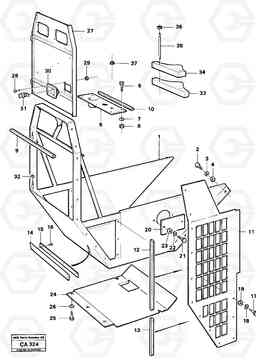 71448 Front section 6300 6300, Volvo Construction Equipment