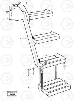 2088 Foot step 6300 6300, Volvo Construction Equipment