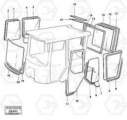 4362 Glasspanes and sealing strips 6300 6300, Volvo Construction Equipment