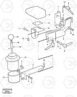 32925 Lever mounting for el.hydraulic servo system 6300 6300, Volvo Construction Equipment