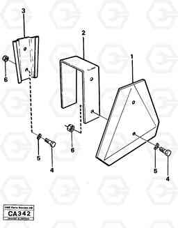 76904 Slow moving vehicle sign 6300 6300, Volvo Construction Equipment