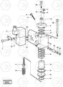 21435 Slide control 6300 6300, Volvo Construction Equipment