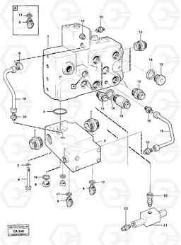 92025 Valve circuit body and return- valve 6300 6300, Volvo Construction Equipment