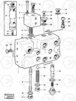 724 Valve circuit body 6300 6300, Volvo Construction Equipment