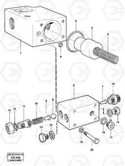 2092 Valve return valve 6300 6300, Volvo Construction Equipment