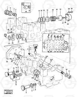 64167 Control valve, excavator unit 6300 6300, Volvo Construction Equipment