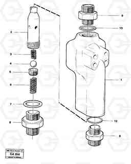 13551 Jetisoning valve 6300 6300, Volvo Construction Equipment