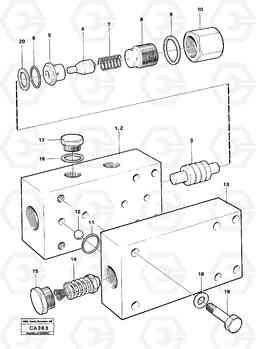 17354 Valve section 6300 6300, Volvo Construction Equipment