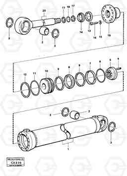 1434 Dipperstick cylinder 6300 6300, Volvo Construction Equipment