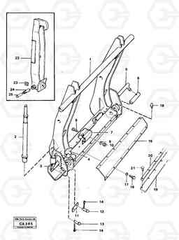 20372 Mechanical attachment bracket, adapter 6300 6300, Volvo Construction Equipment