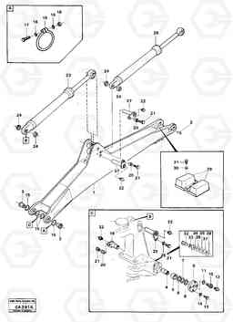 33595 Excavator beam without lateral angle facility. 6300 6300, Volvo Construction Equipment