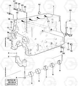 98973 Cylinder block EL70 VOLVO BM VOLVO BM EL70, Volvo Construction Equipment