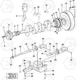 29996 Crankshaft - balancing EL70 VOLVO BM VOLVO BM EL70, Volvo Construction Equipment