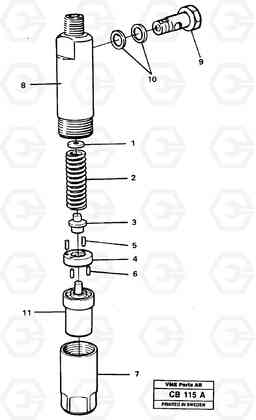 63351 Injector EL70 VOLVO BM VOLVO BM EL70, Volvo Construction Equipment