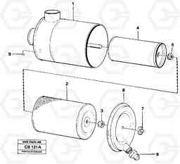 25170 Air filter EL70 VOLVO BM VOLVO BM EL70, Volvo Construction Equipment