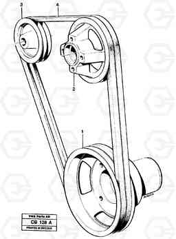 21533 Belt transmission EL70 VOLVO BM VOLVO BM EL70, Volvo Construction Equipment