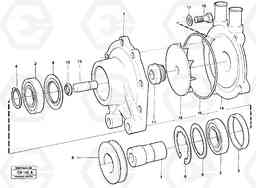 9817 Water pump EL70 VOLVO BM VOLVO BM EL70, Volvo Construction Equipment