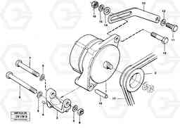 23159 Alternator with assembling details EL70 VOLVO BM VOLVO BM EL70, Volvo Construction Equipment