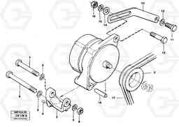 23159 Alternator with assembling details EL70 VOLVO BM VOLVO BM EL70, Volvo Construction Equipment