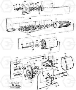 17783 Starter motor EL70 VOLVO BM VOLVO BM EL70, Volvo Construction Equipment