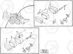 21539 Work lights, extra EL70 VOLVO BM VOLVO BM EL70, Volvo Construction Equipment